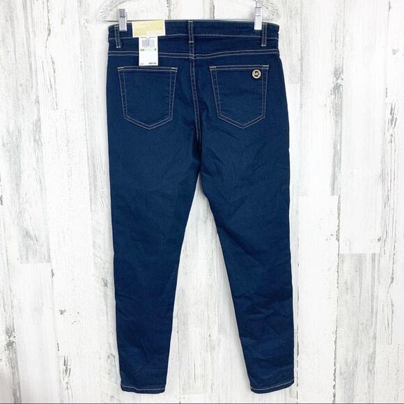 MICHAEL KORS High Rise Skinny Jeans, Dark Wash Women's Size 6 NWT - Picture 3 of 9